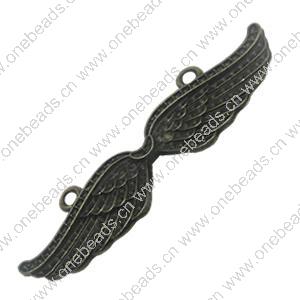 Connector. Fashion Zinc Alloy Jewelry Findings. 58.5x18mm. Sold by Bag