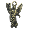 Pendant. Fashion Zinc Alloy Jewelry Findings. Angel 18.5x11mm，Sold by Bag 

