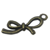 Pendant. Fashion Zinc Alloy Jewelry Findings. Bowknot 22x11mm，Sold by Bag 
