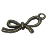 Pendant. Fashion Zinc Alloy Jewelry Findings. Bowknot 22x11mm，Sold by Bag 