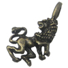 Pendant. Fashion Zinc Alloy Jewelry Findings. Animal 19x11mm，Sold by Bag
