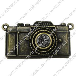 Connector. Fashion Zinc Alloy Jewelry Findings. 55x29mm. Sold by PC