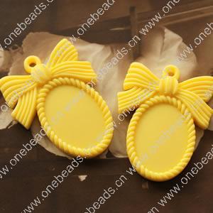 Resin Cameos Settings A Grade, Fashion Jewelry findings,42x32mm Inner dia:17.5x24mm, Sold by PC