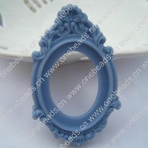 Resin Cameos Settings,A Grade, Fashion Jewelry findings,43x67mm Inner dia:30x40mm, Sold by PC