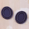Resin Cameos Settings,A Grade, Fashion Jewelry findings,31x37mm Inner dia:17x24mm, Sold by PC
