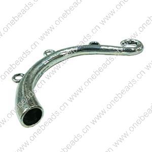 Zinc Alloy Cord End Caps. Fashion Jewelry findings. 50mm, Hole:5mm, Sold by Bag