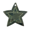 Pendant. Fashion Zinc Alloy jewelry findings. Star 32x32mm. Sold by PC
