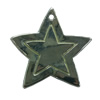 Pendant. Fashion Zinc Alloy jewelry findings. Star 32x32mm. Sold by PC