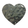 Pendant. Fashion Zinc Alloy jewelry findings. Heart 45x45mm. Sold by PC
