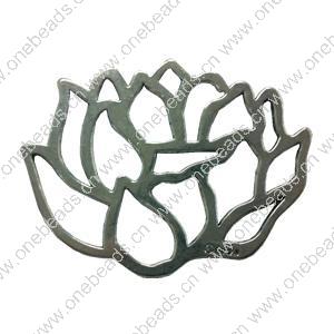 Pendant. Fashion Zinc Alloy jewelry findings. Flower 42x56mm. Sold by PC
