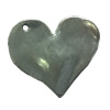 Pendant. Fashion Zinc Alloy jewelry findings. Heart 25x30mm. Sold by Bag
