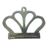 Pendant. Fashion Zinc Alloy jewelry findings. imperial crown 38x45mm. Sold by PC
