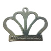 Pendant. Fashion Zinc Alloy jewelry findings. imperial crown 38x45mm. Sold by PC