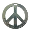 Pendant. Fashion Zinc Alloy jewelry findings. peace 40mm. Sold by PC
