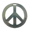 Pendant. Fashion Zinc Alloy jewelry findings. peace 40mm. Sold by PC