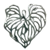 Pendant. Fashion Zinc Alloy jewelry findings. Heart 43x40mm. Sold by PC

