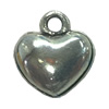 Pendant. Fashion Zinc Alloy jewelry findings. Heart 15x12mm. Sold by Bag
