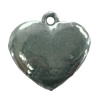 Pendant. Fashion Zinc Alloy jewelry findings. Heart 17x17mm. Sold by Bag
