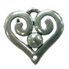Connector. Fashion Zinc Alloy Jewelry Findings. Heart 20x20mm. Sold by Bag
