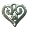 Connector. Fashion Zinc Alloy Jewelry Findings. Heart 20x20mm. Sold by Bag