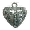 Pendant. Fashion Zinc Alloy jewelry findings. Heart 30x28mm. Sold by Bag
