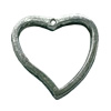 Pendant. Fashion Zinc Alloy jewelry findings. Heart 30x29mm. Sold by Bag

