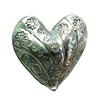 Pendant. Fashion Zinc Alloy jewelry findings. Heart 30x32mm. Sold by Bag

