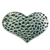 Connector. Fashion Zinc Alloy Jewelry Findings. Heart 32x45mm. Sold by Bag
