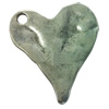 Pendant. Fashion Zinc Alloy jewelry findings. Heart 35x30mm. Sold by Bag
