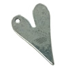 Pendant. Fashion Zinc Alloy jewelry findings. Heart 24x16mm. Sold by Bag
