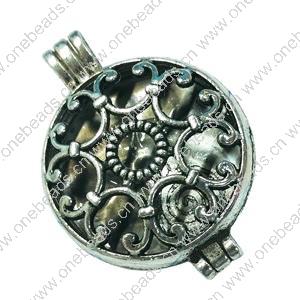 Hollow Bali Pendant. Fashion Zinc Alloy Jewelry Findings. Heart 46x36mm. Sold by PC