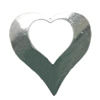 Pendant. Fashion Zinc Alloy jewelry findings. Heart 70x66mm. Sold by PC
