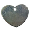 Pendant. Fashion Zinc Alloy jewelry findings. Heart 19x23mm. Sold by Bag
