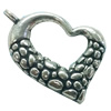 Pendant. Fashion Zinc Alloy jewelry findings. Heart 21x21mm. Sold by Bag
