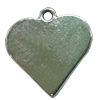 Pendant. Fashion Zinc Alloy jewelry findings. Heart 20x18mm. Sold by Bag
