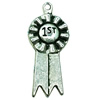 Pendant. Fashion Zinc Alloy jewelry findings. Bowknot 27x10mm. Sold by Bag