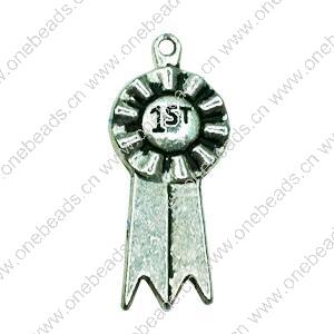 Pendant. Fashion Zinc Alloy jewelry findings. Bowknot 27x10mm. Sold by Bag