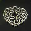 Pendant. Fashion Zinc Alloy Jewelry Findings. Heart 19x19.5mm. Sold by Bag
