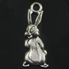 Pendant. Fashion Zinc Alloy Jewelry Findings. Animal 25x9.5mm. Sold by Bag
