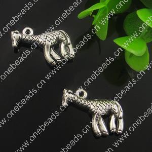 Pendant. Fashion Zinc Alloy Jewelry Findings. Animal 18x22mm. Sold by Bag