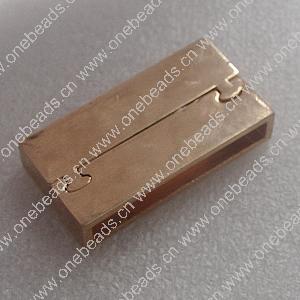 Magnetic Clasps, Zinc Alloy Bracelet Findinds, 14K Gold 19x37.5mm, Hole size:34x4mm, Sold by PC