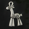 Pendant. Fashion Zinc Alloy Jewelry Findings. Animal 34x20mm. Sold by Bag
