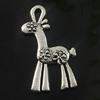 Pendant. Fashion Zinc Alloy Jewelry Findings. Animal 34x20mm. Sold by Bag