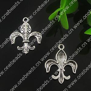 Pendant. Fashion Zinc Alloy Jewelry Findings. Anchor 26x21mm. Sold by Bag