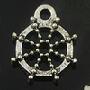 Pendant. Fashion Zinc Alloy Jewelry Findings. wheel 14x11.5mm. Sold by Bag
