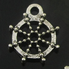 Pendant. Fashion Zinc Alloy Jewelry Findings. wheel 14x11.5mm. Sold by Bag