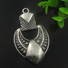 Pendant. Fashion Zinc Alloy Jewelry Findings. Anchor 69x40mm. Sold by Bag