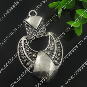Pendant. Fashion Zinc Alloy Jewelry Findings. Anchor 69x40mm. Sold by Bag