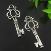 Pendant. Fashion Zinc Alloy Jewelry Findings. key 44x17mm. Sold by Bag
