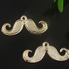 Pendant. Fashion Zinc Alloy Jewelry Findings. mustache 13x30mm. Sold by Bag

